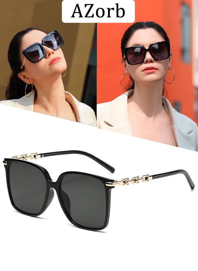 Sunglasses Women Men Chain Frame Fasion Design Sun Glasse…