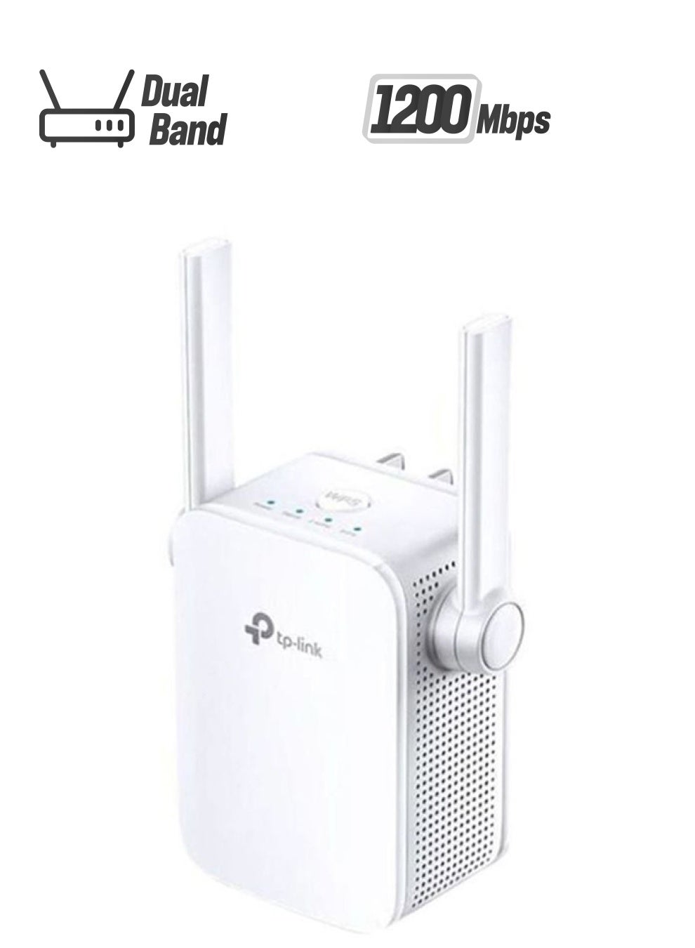 موسع نطاق الواي فاي AC1200 طراز RE305 أبيض