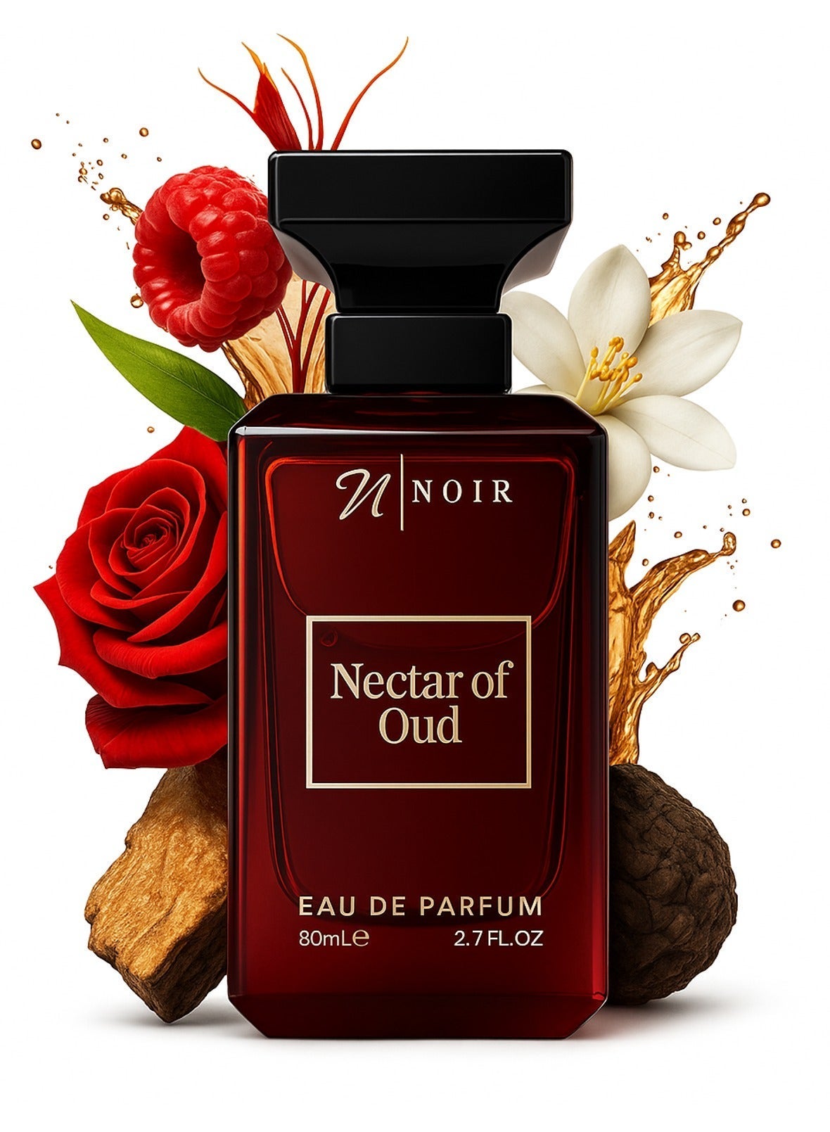 رحيق العود ماء عطر للرجال - رائحة عود مكثفة بالزعفران، ال…