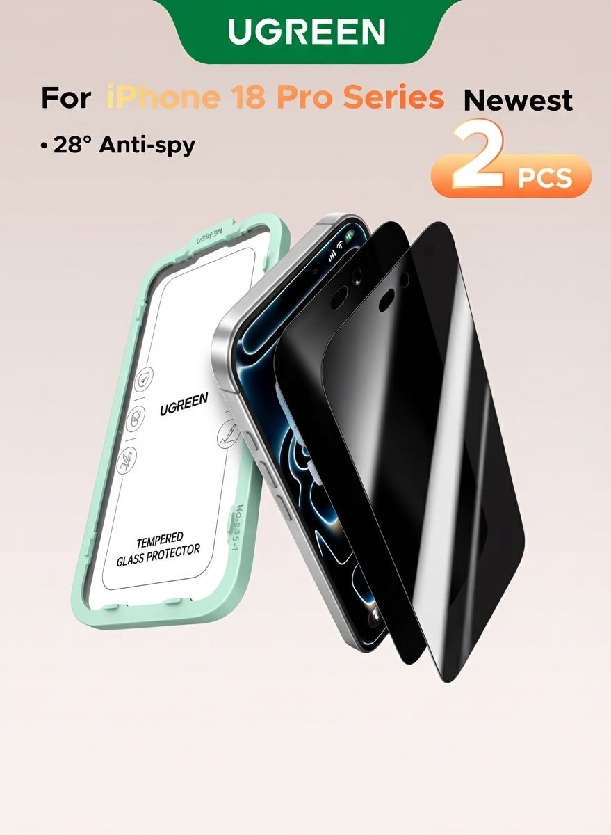 واقي شاشة للخصوصية لهاتف iPhone 18 Pro (عبوة من قطعتين) -…