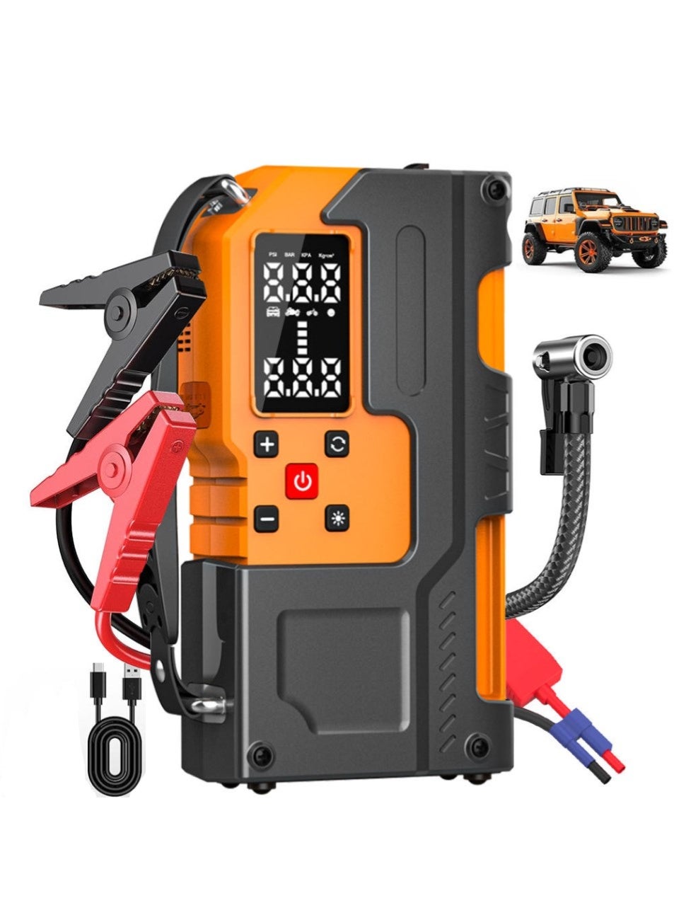 جهاز تشغيل السيارة مع ضاغط هواء 2500A 12V 150PSI 81.4Wh ج…