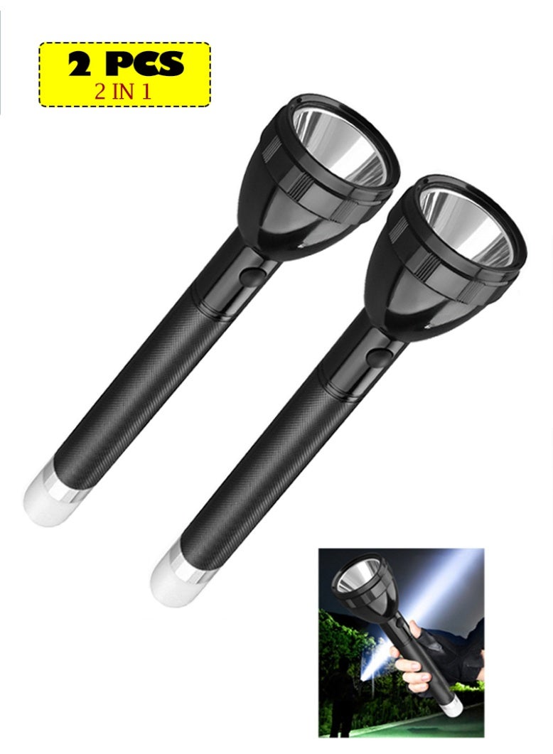 مصباح يدوي LED قابل لإعادة الشحن عبر منفذ USB، 2 في 1، مع…