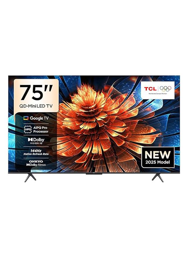 تلفاز TCL 75 بوصة سمارت 4K QD-Mini LED ملون كريستال كوانت…