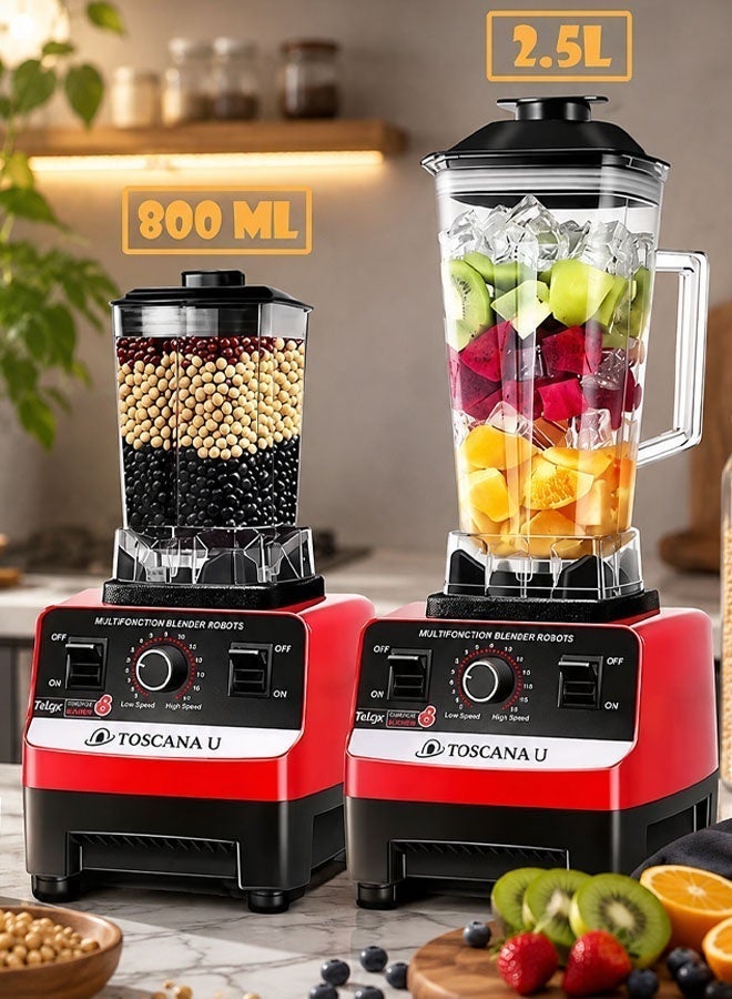 خلاط كهربائي احترافي 1200 واط مع مطحنة حبوب وتوابل، خلاط …