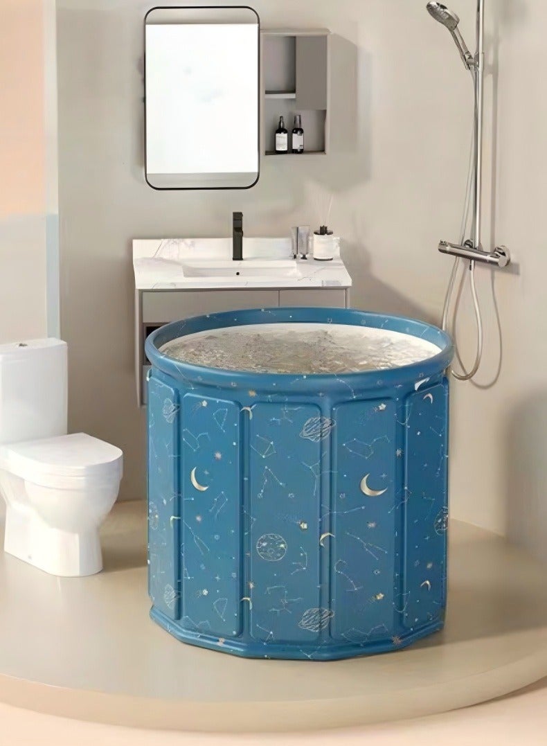 Waterproof Portable Folding Soaking Spa Bathtub Barrel, H…
