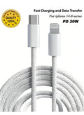 سلك شاحن ايفون اصلي مع شريحة أصلية، Lightning إلى USB C ك…