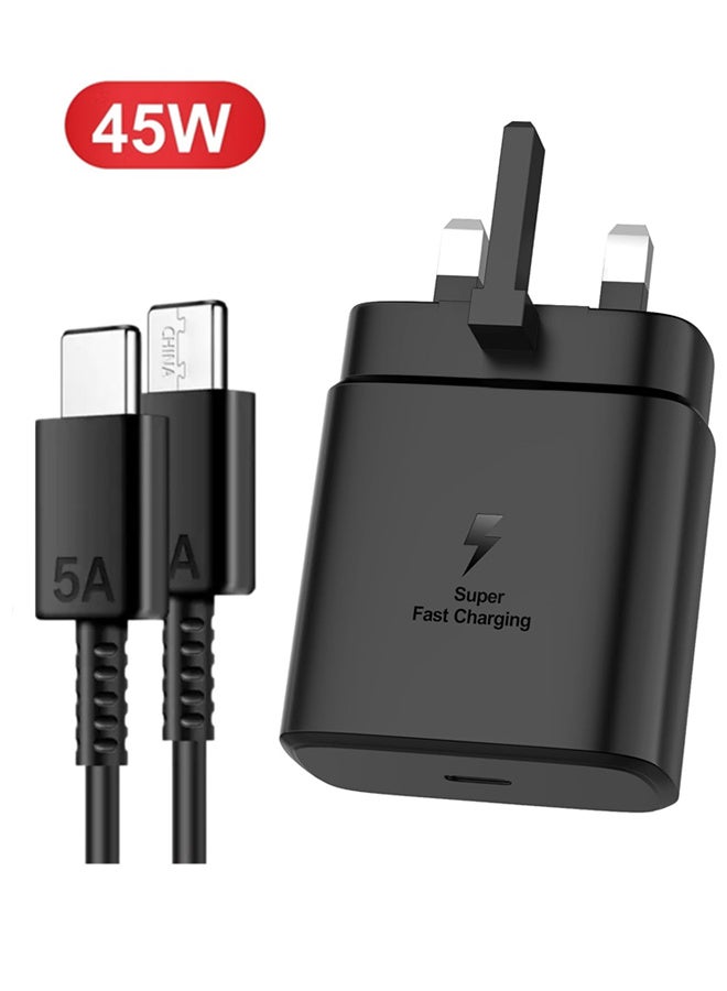 شاحن فائق السرعة 45 واط لجهاز سامسونج جالكسي، مع محول USB…