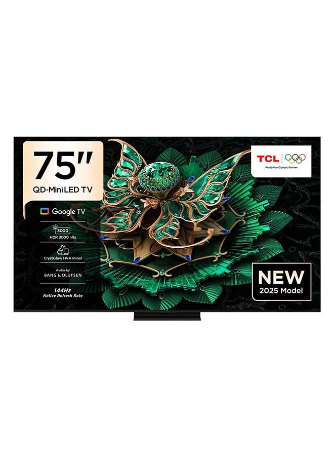 تلفاز ذكي 75 بوصة 4K QD-Mini LED للألعاب جوجل TV، معدل تح…