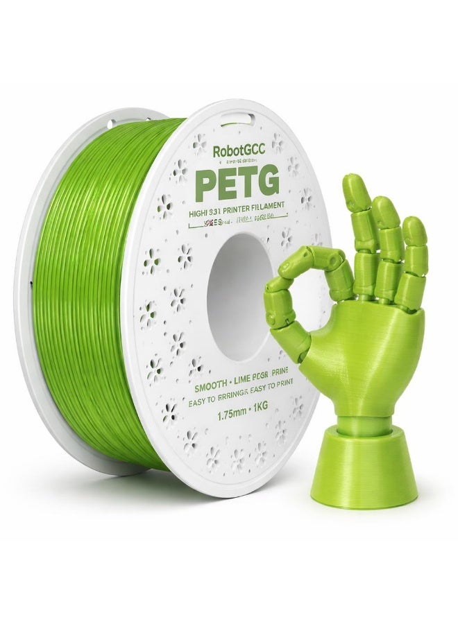 خيوط طباعة ثلاثية الأبعاد RobotGCC PETG باللون الأخضر الل…