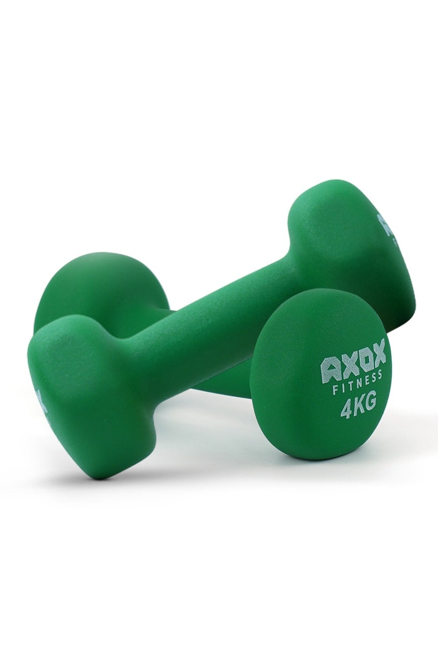 Axox Neoprene Dumbbell Pair 4 Kg For Home Workout & Stren…