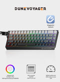 لوحة مفاتيح ألعاب مغناطيسية COER 68C بإضاءة RGB وتصميم 65…