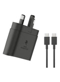 محول شاحن سريع 45 وات، قابس شاحن سريع USB C وكابل شحن 1.5…