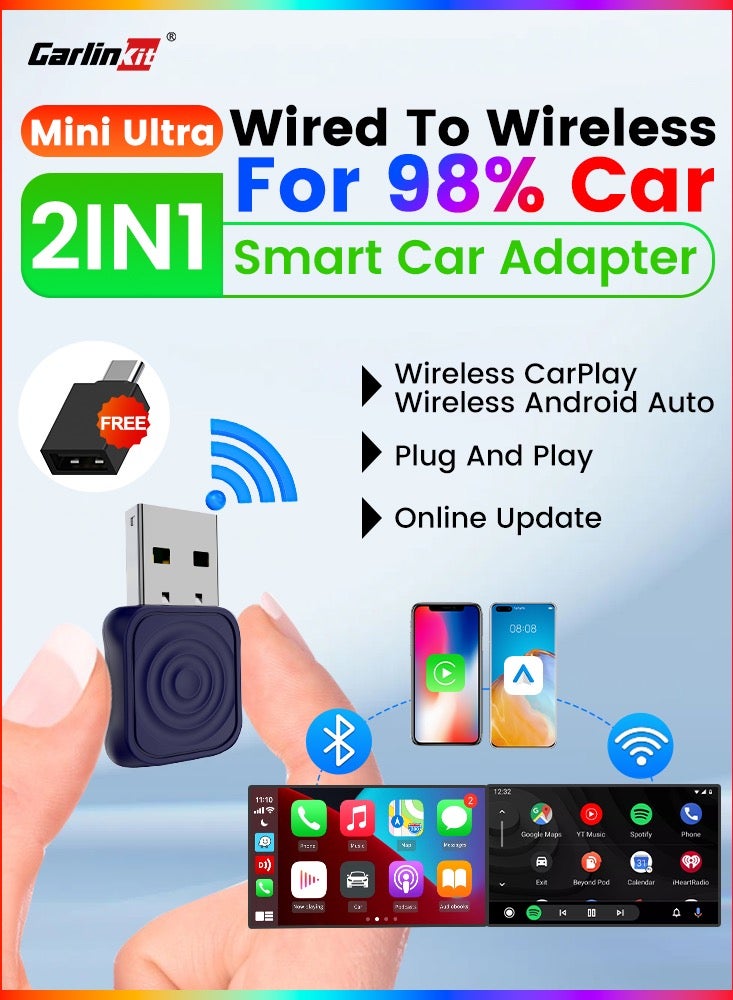 Mini Ultra Wireless USB Dongle Wireless Android Auto & Wi…