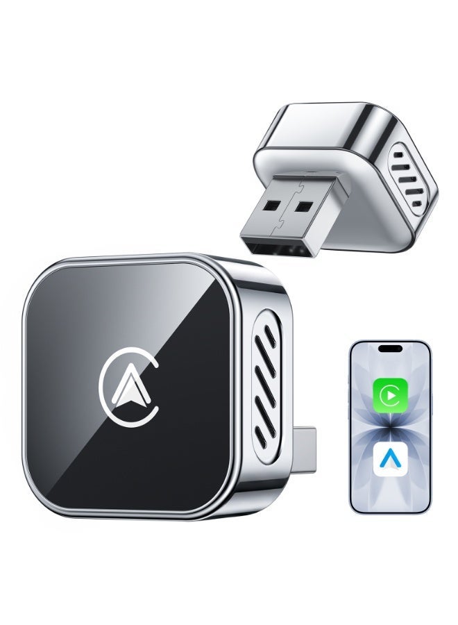 محول CarPlay لاسلكي لأجهزة iPhone وAndroid Auto، محول 2 ف…