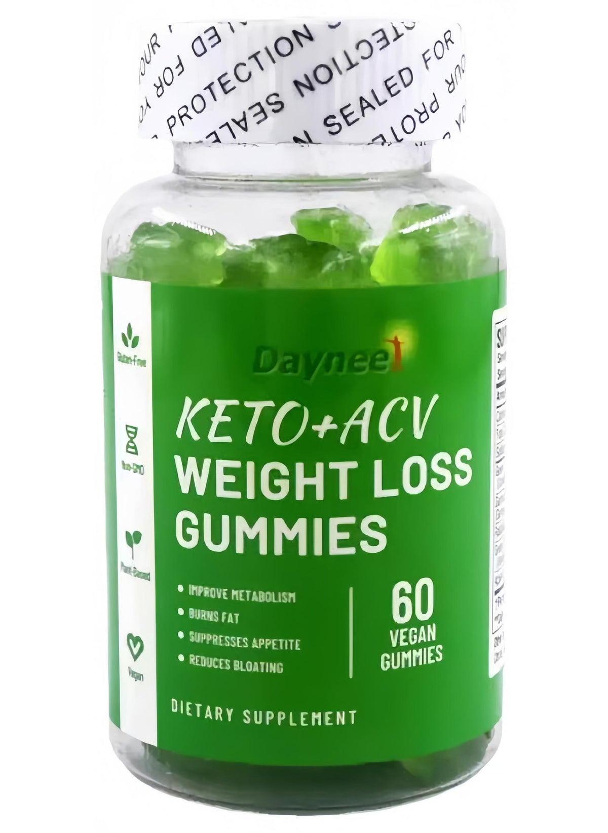 حلوى الكيتو والخل التفاح (Keto+ACV) الخالية من السكر - جي…