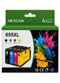 خراطيش حبر NEXUVA 655XL متوافقة مع طابعات HP Deskjet 3525…