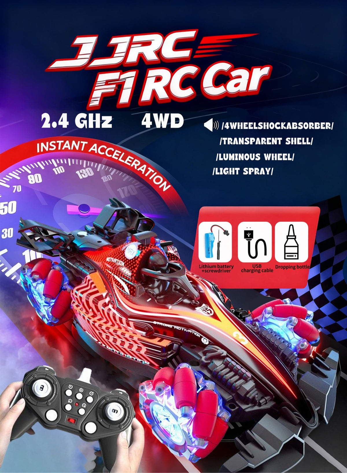 سيارة سباق JJRC F1 RC بمقياس تحكم عن بعد للأطفال بألعاب ب…
