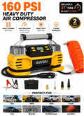 ضاغط هواء مضخم الإطارات AstroAI 12V DC 160PSI مع شاشة ، أ…