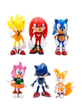 طقم مجسمات شخصيات الأكشن من فيلم Sonic" بتصميم حصري من 6 …