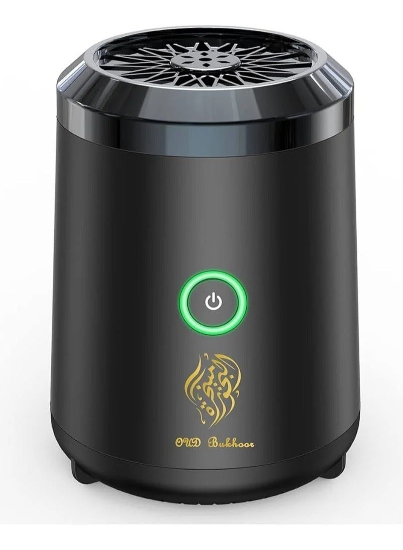 مبخرة كهربائية ملونة جديدة مع أضواء LED باللون الأسود
