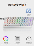 لوحة مفاتيح ألعاب مغناطيسية COER 68C بإضاءة RGB وتصميم 65…