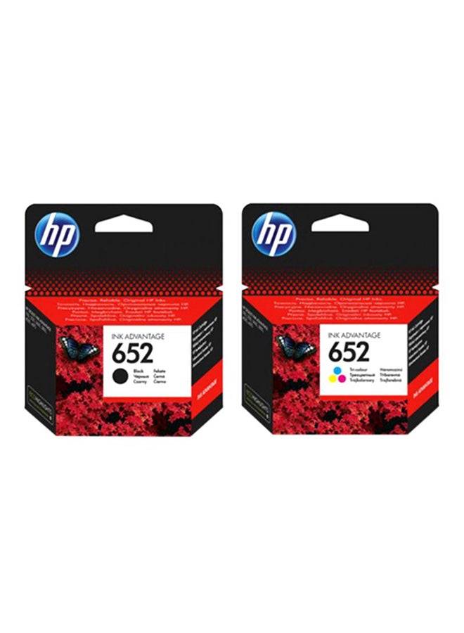 مجموعة واحدة من خرطوشة حبر اتش بي اصلية HP​​652 باللون ال…