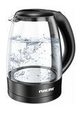 غلاية كهربائية بدون سلك 1.7 L 2200 W NK323G أسود/ شفاف