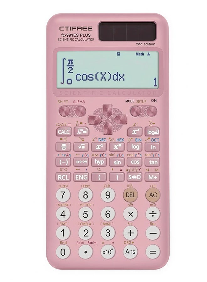 آلة حاسبة علمية CTIFREE FC-991ES PLUS الإصدار الثاني، شاش…