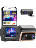 كاميرا داش كام DDPAI Z60 Pro ثنائية القنوات بدقة 4K + 108…