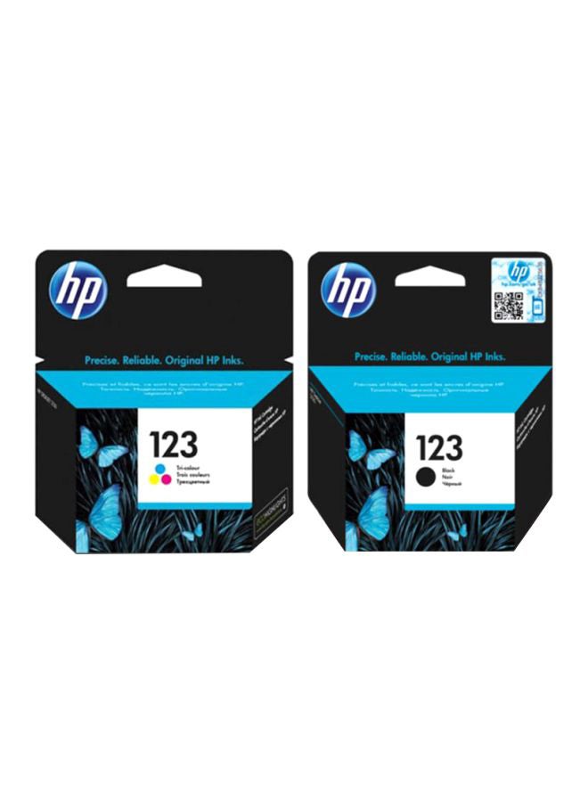 مجموعة خرطوشتين حبر أصليتين HP 123