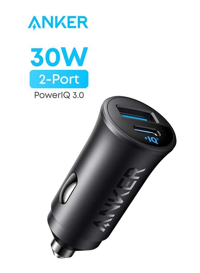 شاحن سيارة Anker USB-C، محول سيارة بمنفذين من النوع C بقد…