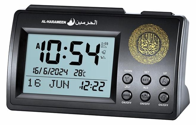 منبه ساعة ومنبه طاولة الأذان الرقمي الجديد HA-3006 من الح…
