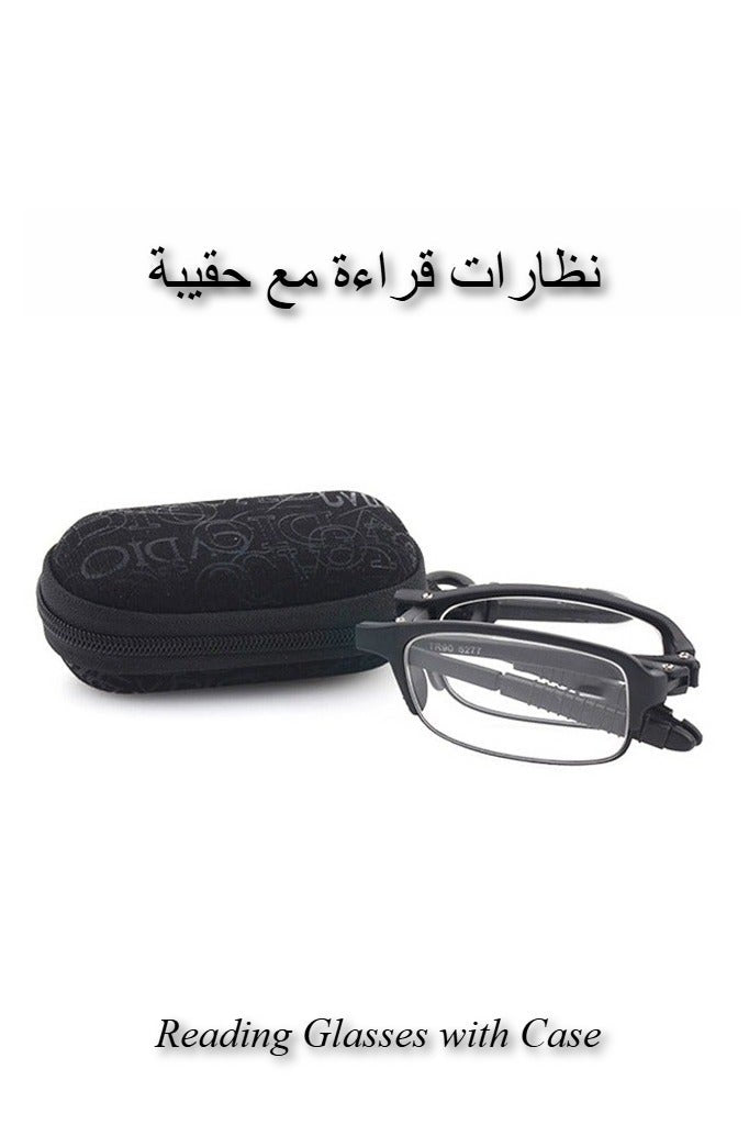 نظارات قراءة قابلة للطي +1.00D، عالية الوضوح، مقاومة لإجه…