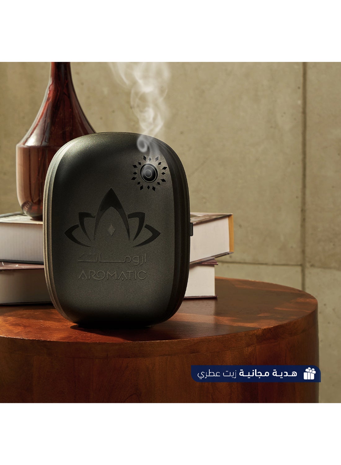 جهاز التعطير الذكي الجداري AF300 - بلج ان اسود أسود