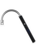 ولاعة كهربائية قابلة للشحن عبر USB للشواء والشموع - لون أسود