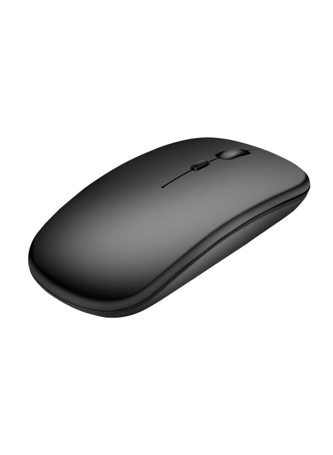 ماوس ضوئي لاسلكي قابل للشحن 600 mAh أسود