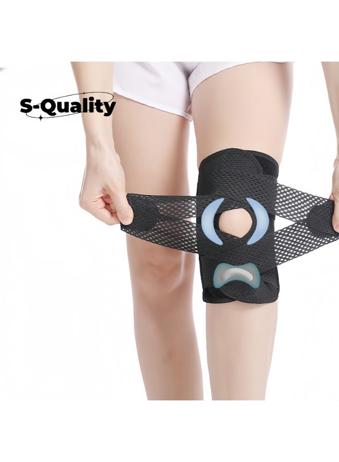 دعامة ركبة مطورة بدعائم جانبية – أربطة مرنة محسّنة، وسادة…