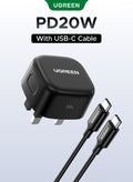 شاحن يوجرين 25 واط فائق السرعة مع كابل USB-C