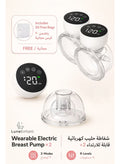 2 مضخة حليب كهربائية قابلة للارتداء، تصميم ضد الارتجاع، خ…
