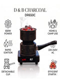 موقد فحم كهربائي، موديل DR650C، 650 واط، 220-240 فولت، أس…