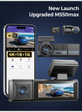 كاميرا سيارة M500 (الجيل الأحدث من M550 Max) بدقة فائقة 4…